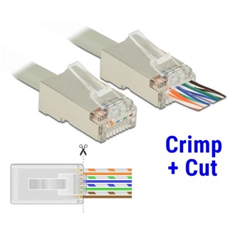 Delock RJ45 Krimpelő+Vágó Eszközkészlet