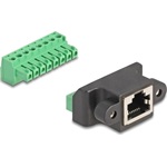 Delock RJ45 anya - Terminal Block Adapter beszereléshez 8 tűs 2-részes