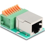 Delock RJ45 anya - Terminal block nyomógombbal Cat.5e