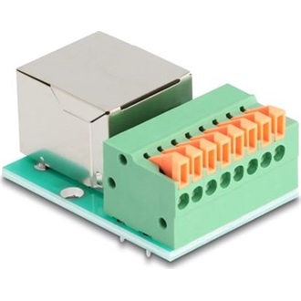 Delock RJ45 anya - Terminal block nyomógombbal Cat.5e