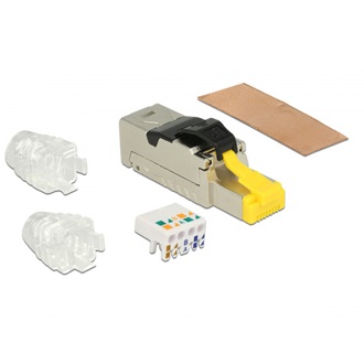 Delock RJ45 dugaszoló szerelvény Cat.8 anyaga: fém
