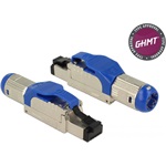 Delock RJ45 CAT8 UTP csatlakozó dugó fém szerszám nélkül szerelhető