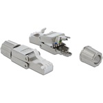 Delock RJ45 dugó Cat.6A STP szerszám nélkül szerelhető