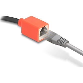 Delock RJ45 eszköz védő adapter Cat.6A S/FTP 20 cm (Elszakadás gátló adapter)