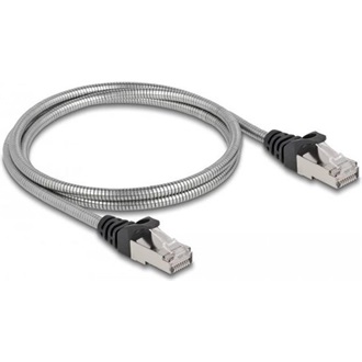 Delock RJ45 CAT6A U/FTP -> RJ45 CAT6A U/FTP M/M adatkábel 1m fém
