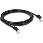 Delock RJ45 CAT6A S/FTP -> RJ45 CAT6A S/FTP M/M adatkábel 5m fekete 45° fel/45° fel