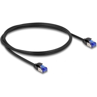 Delock RJ45 CAT6A S/FTP -> RJ45 CAT6A S/FTP M/M adatkábel 1m fekete vékony