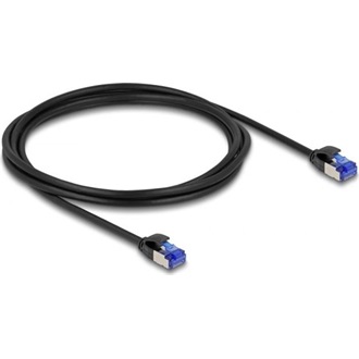 Delock RJ45 CAT6A S/FTP -> RJ45 CAT6A S/FTP M/M adatkábel 2m fekete vékony