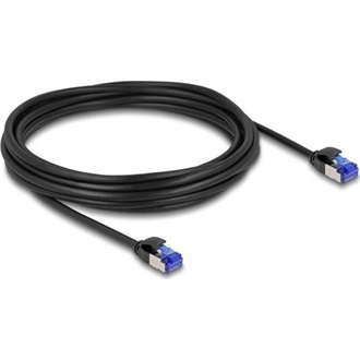 Delock RJ45 CAT6A S/FTP -> RJ45 CAT6A S/FTP M/M adatkábel 5m fekete vékony