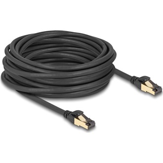 Delock RJ45 CAT6A S/FTP -> RJ45 CAT6A S/FTP M/M adatkábel 10m fekete