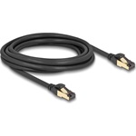 Delock RJ45 CAT6A S/FTP -> RJ45 CAT6A S/FTP M/M adatkábel 3m fekete