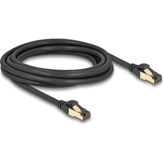 Delock RJ45 CAT6A S/FTP -> RJ45 CAT6A S/FTP M/M adatkábel 3m fekete
