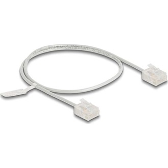 Delock RJ45 hálózati kábel Cat.6 UTP ultravékony 0,5 m szürke rövid csatlakoztatókkal