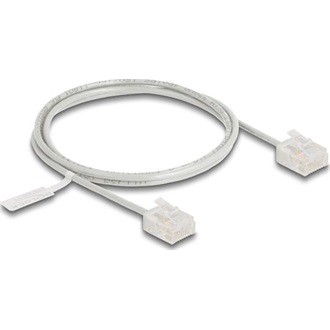 Delock RJ45 hálózati kábel Cat.6 UTP ultravékony 1 m szürke rövid csatlakoztatókkal