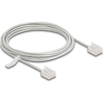 Delock RJ45 hálózati kábel Cat.6 UTP ultravékony 3 m szürke rövid csatlakoztatókkal