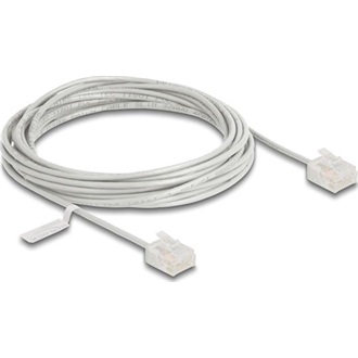 Delock RJ45 hálózati kábel Cat.6 UTP ultravékony 5 m szürke rövid csatlakoztatókkal