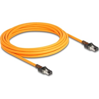 Delock RJ45 CAT6A S/FTP -> RJ45 CAT6A S/FTP M/M adatkábel 5m narancssárga
