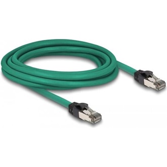 Delock PROFINET RJ45 CAT5e SF/UTP -> RJ45 CAT5e SF/UTP M/M adatkábel 3m zöld