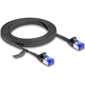 Delock RJ45 CAT6A U/FTP -> RJ45 CAT6A U/FTP M/M adatkábel 2m fekete flexibilis