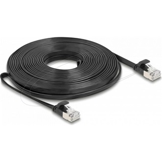 Delock RJ45 lapos patch kábelcsatlakozó a dugóhoz Cat.6A U/FTP 10 m fekete