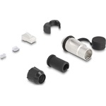 Delock RJ45 moduláris dugasz Cat.6A átvezető csatolóval és védősapkával