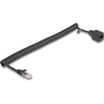 Delock RJ45 tekercses kábelcsatlakozó a jackhez Cat.5e UTP 1 m - 3 m fekete