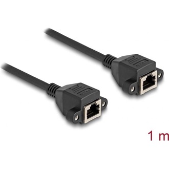 Delock RJ50 S/FTP -> RJ50 S/FTP F/F adatkábel 1m fekete
