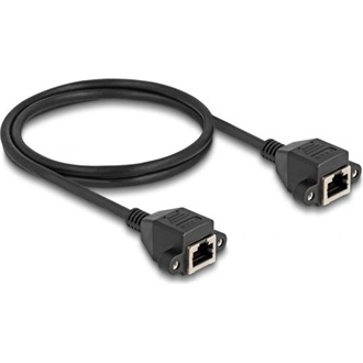 Delock RJ50 S/FTP -> RJ50 S/FTP F/F adatkábel 1m fekete