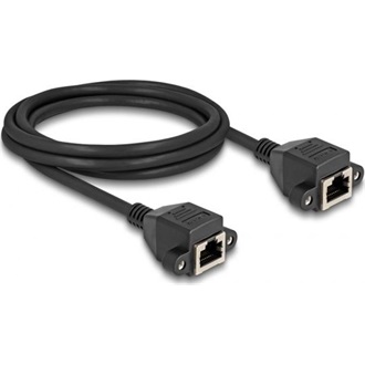 Delock RJ50 S/FTP -> RJ50 S/FTP F/F adatkábel 2m fekete