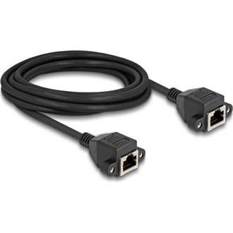 Delock RJ50 S/FTP -> RJ50 S/FTP F/F adatkábel 3m fekete
