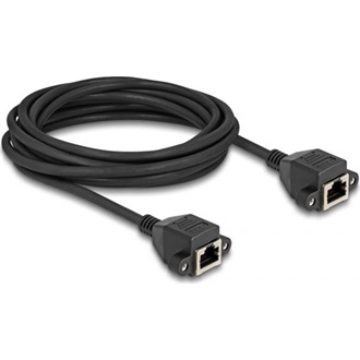 Delock RJ50 S/FTP -> RJ50 S/FTP F/F adatkábel 5m fekete