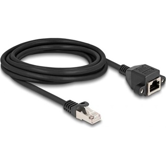 Delock RJ50 S/FTP -> RJ50 S/FTP M/F adatkábel hosszabbító 3m fekete