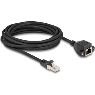 Delock RJ50 S/FTP -> RJ50 S/FTP M/F adatkábel hosszabbító 5m fekete