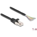 Delock RJ50 S/FTP -> nyitott vezeték M/M adatkábel 1m fekete