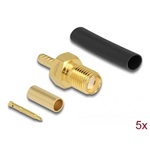 Delock RP-SMA anya RG-174 / RG-316 krimpelésére illeszkedő süllyesztő csővel