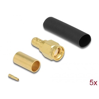 Delock RP-SMA apa LMR200 krimpelésére illeszkedő süllyesztő csővel