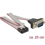 Delock Serial pinheader  -> Serial DB9 F/M adatkábel 0.25m