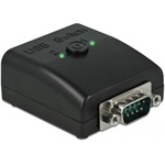 Delock RS-232 váltó és megosztó 1 db. soros DB9 ? 2 db. Kétirányú B-típusú USB 2.0