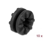 Delock Rezgés-mentesítő karika, fekete 10 db