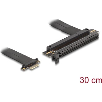 Delock Riser kártya PCI Express 3.0 x1 apa x16-os bővítőhelyre, 30 cm-es kábellel