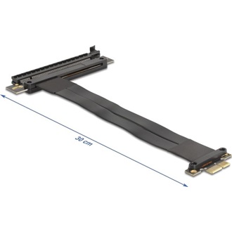 Delock Riser kártya PCI Express 3.0 x1 apa x16-os bővítőhelyre, 30 cm-es kábellel