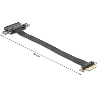 Delock Riser kártya PCI Express 3.0 x1 x1-es apa x4-es bővítőhelyre, 30 cm-es kábellel