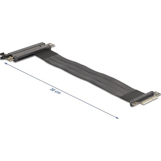 Delock Riser kártya PCI Express 3.0 x4 x4 apa x16 foglalatba, 30 cm-es kábellel