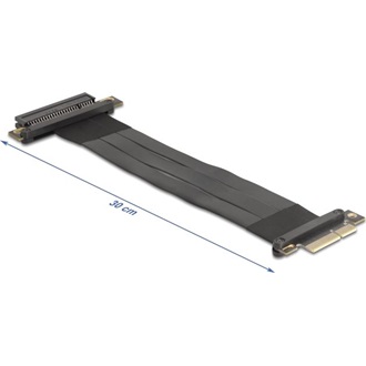 Delock Riser kártya PCI Express 3.0 x4 x4-es apa x8-as bővítőhelyre, 30 cm-es kábellel