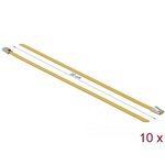 Delock Rozsdamentes Acél Kábelkötegek Hossza 200 x Szélesség 4,6 mm sárga 10 db.