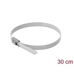 Delock Rozsdamentes Acél Kábelkötegek Hossza 300 x Szélesség 4,6 mm fehér 10 db.