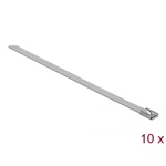 Delock Rozsdamentes Acél Kábelkötegek Hossza 300 x Szélesség 7,9 mm 10 db.