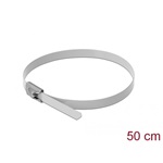 Delock Rozsdamentes Acél Kábelkötegek Hossza 500 x Szélesség 4,6 mm fehér 10 db.
