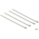 Delock 150x4,6mm rozsdamentes acél kábelkötegelő 20db