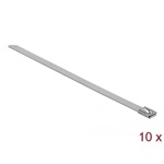 Delock Rozsdamentes acél kábelkötegelők, 200 x 7,9 mm (H x Sz), 10 darab